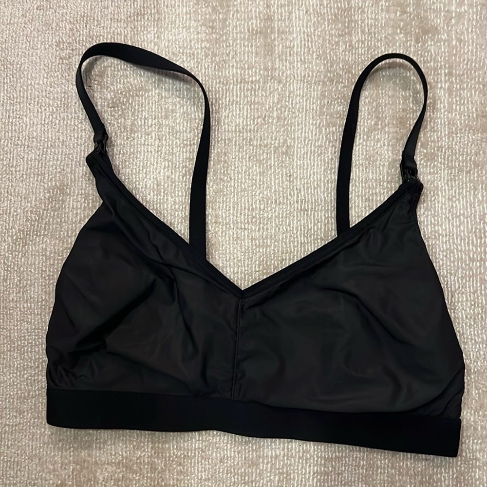 Negative Black Nursing Bra